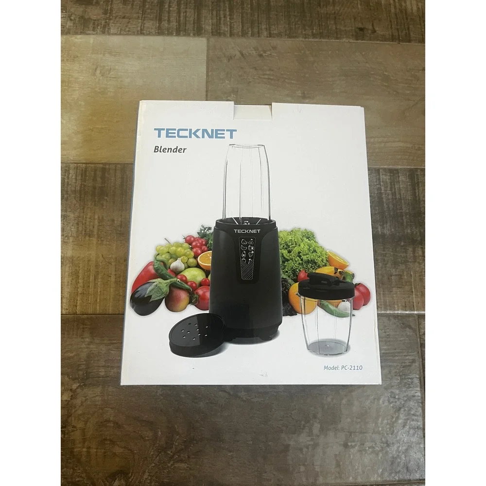 Personal Blender Black Single Serve Smoothie Maker New Portable Meal Prep Dorm